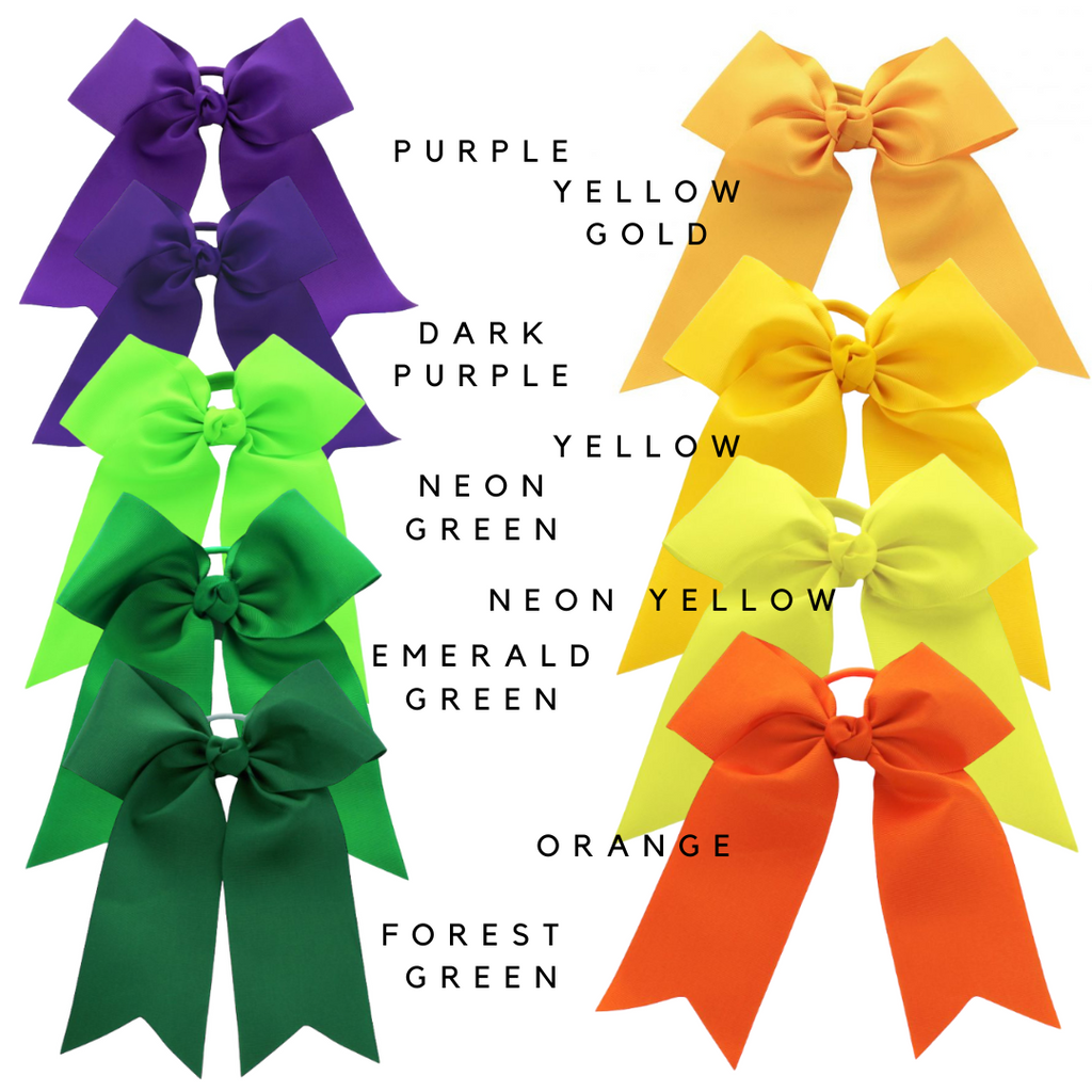 Embroidered Cheer Bows