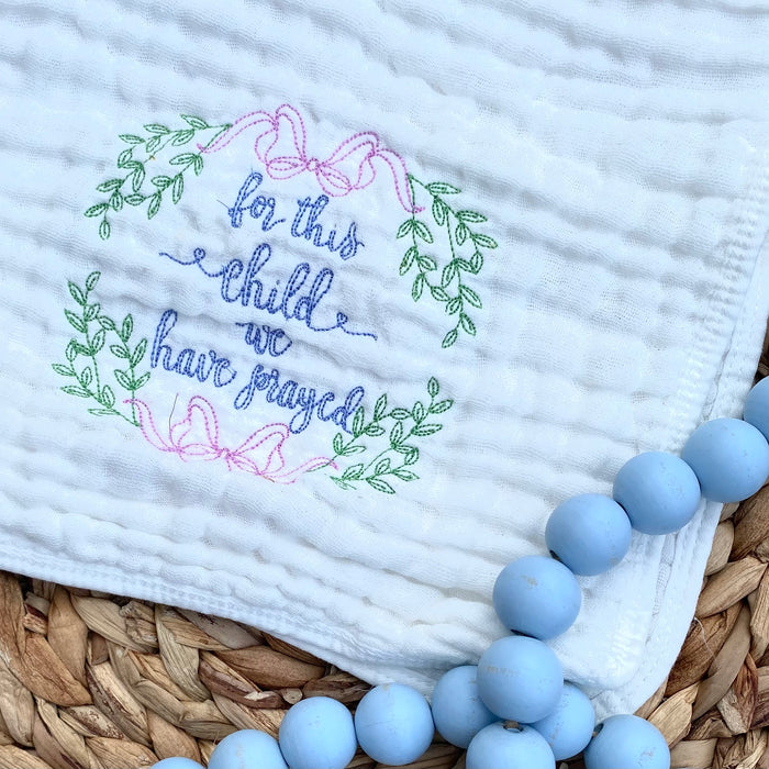 Burp Cloth: Baby Prayer