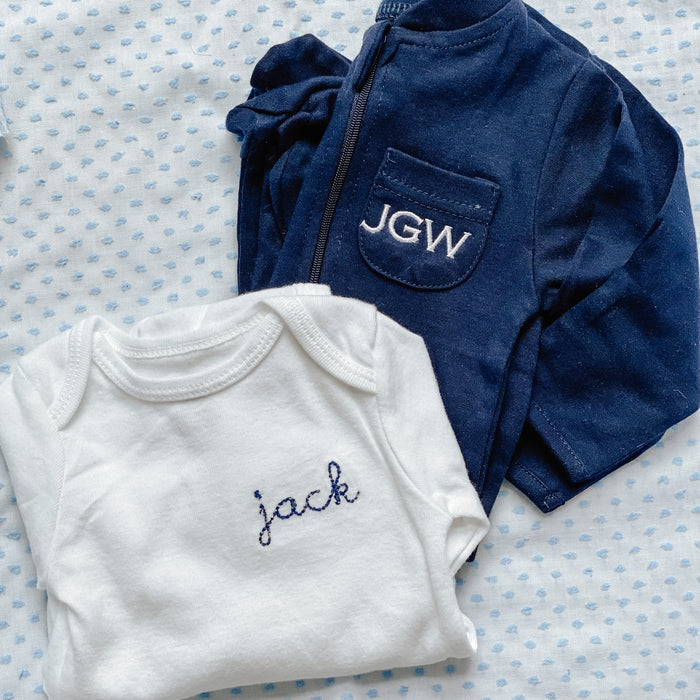 Custom My First Year Outfits-Zippered Sleeper