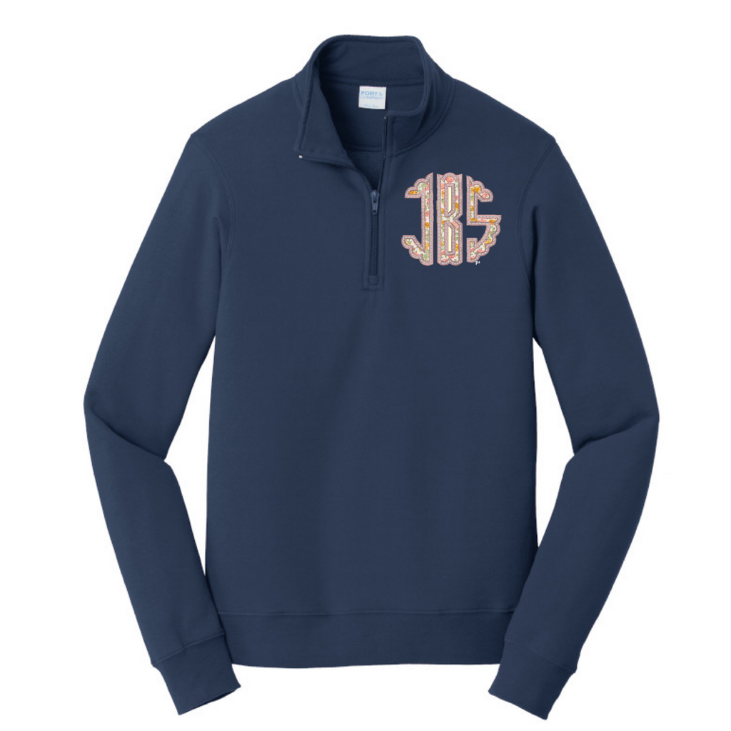 Monogrammed Fan Favorite Fleece 1/4-Zip Pullover Sweatshirt